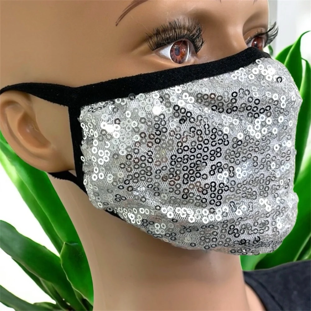 Mixed 4 Pack Sequin Face Masks